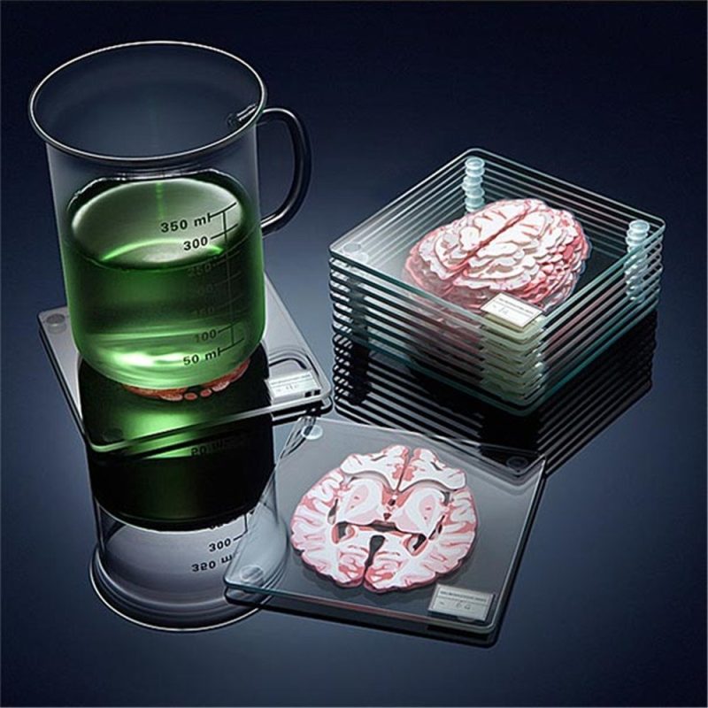 Cool Anatomic Brain Specimen Novelty Placemats Coaster