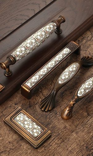 Cabinet Handles Vintage Restoration Hardware — zinc alloy Ceramic