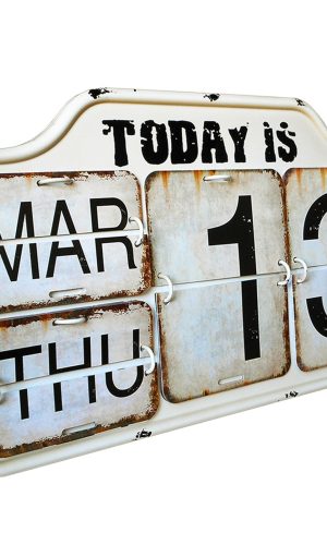 Retro Perpetual Calendar — Large Letters for Elderly & Impaired Vision