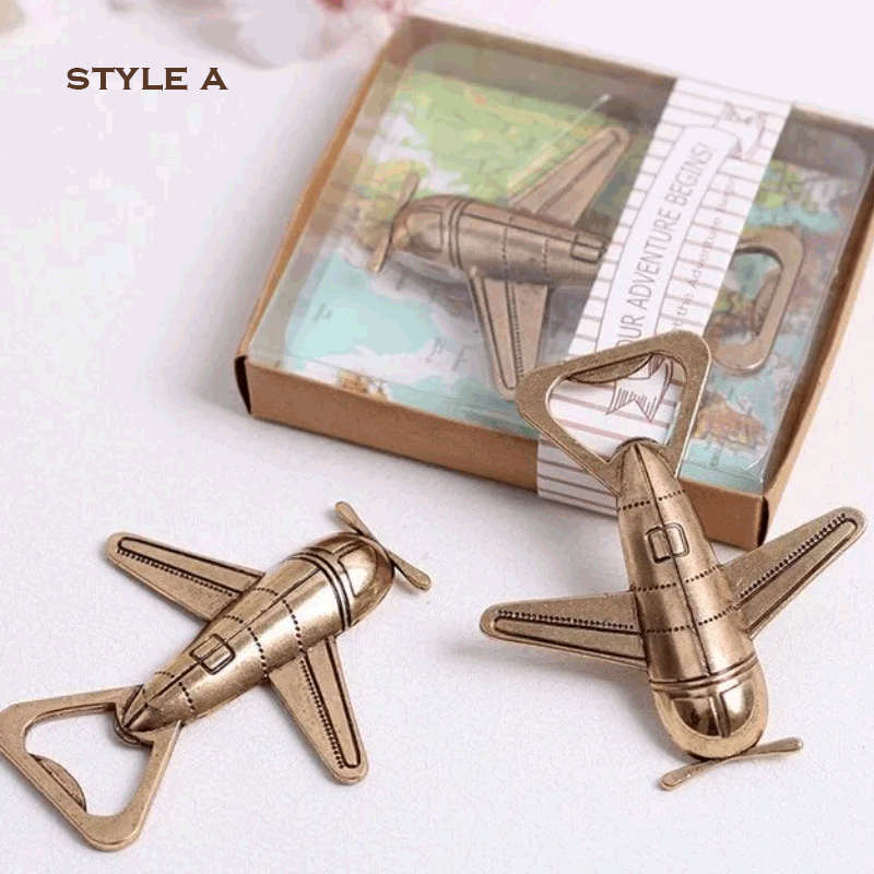 Airplane Bottle Opener Wedding Favors Giveaways
