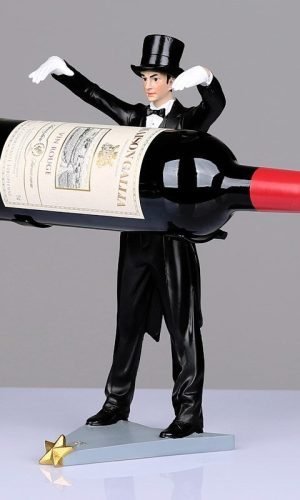 Wine Bottle Holder — Gravity Illusion Magician Trick Novelty