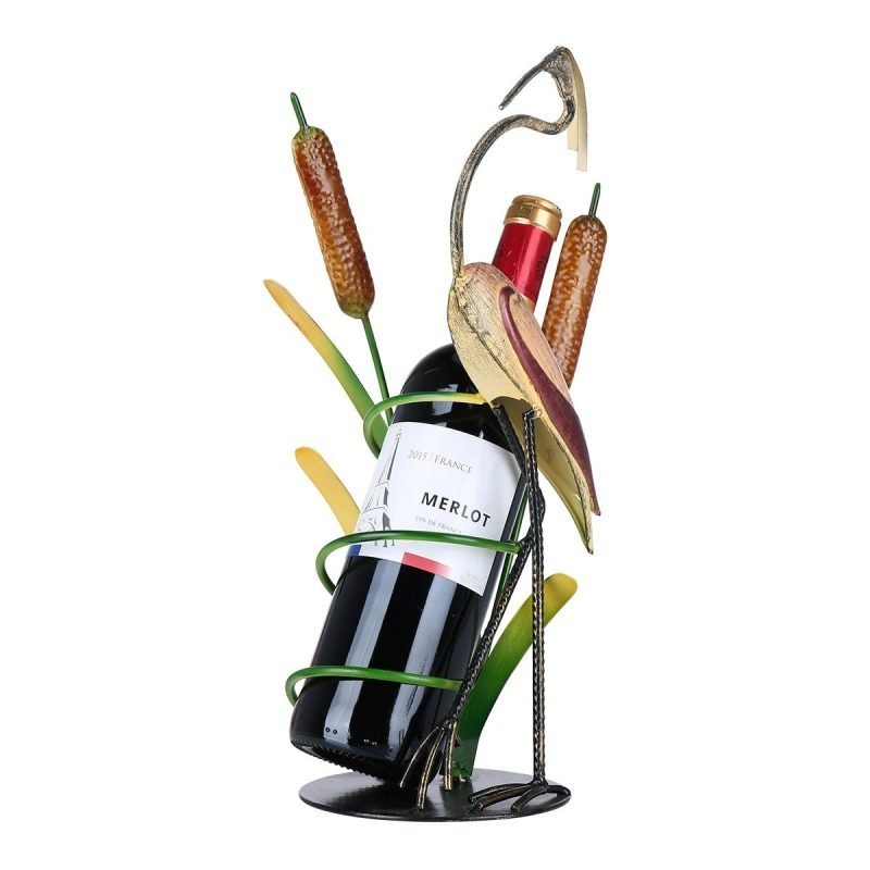 Wine Bottle Holder Metal Wine Rack Oenophilia Bird