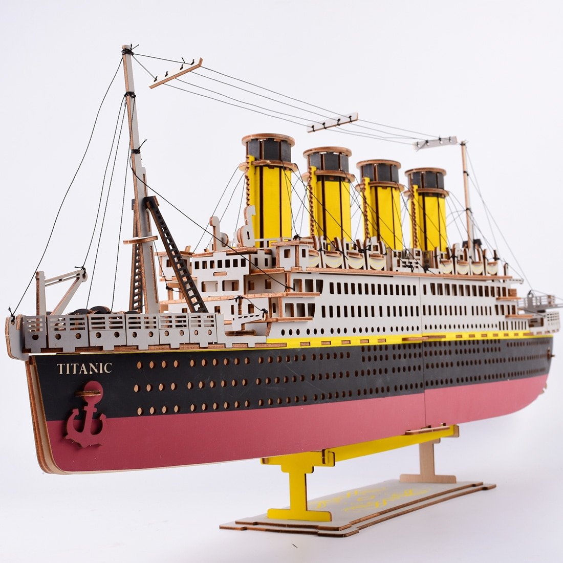 Titanic Model Kit Wooden 3D Puzzle 88cm for Adult & 14+ Large Wooden Titanic Model Kit for Adults or Teenagers 88cm