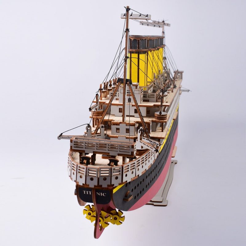 Titanic Model Kit Wooden 3D Puzzle 88cm for Adult & 14+ Wooden Titanic Model Kit 3D Puzzle For Teenagers Or Adults