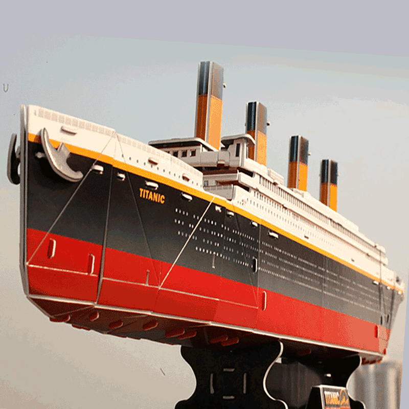 Cardboard Titanic Model Kit 3D Puzzle Toy for 8+Years