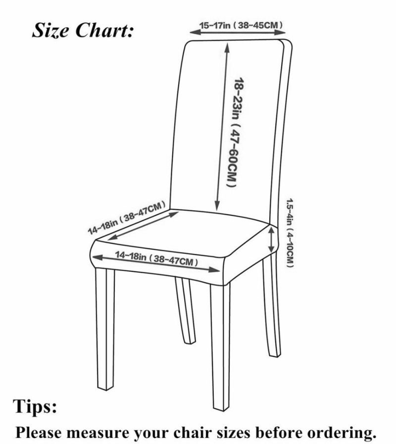 Chair Cover Dining Chair Slipcover — Floral & Abstract Patterns Chair Covers Dinning Chair Slipcovers