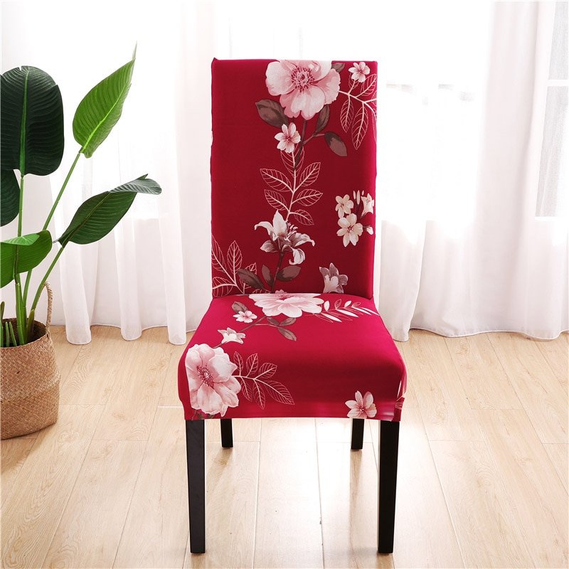 Chair Covers Dinning Chair Slipcovers-Floral & Abstract Patterns