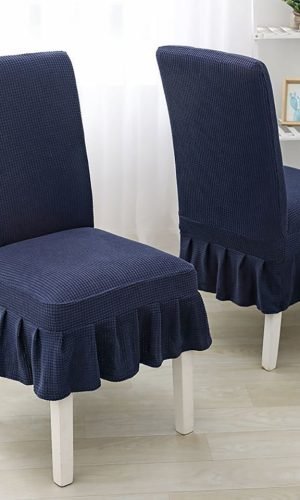 Chair Cover with Skirt Polar Fleece Elastic stylish Colours
