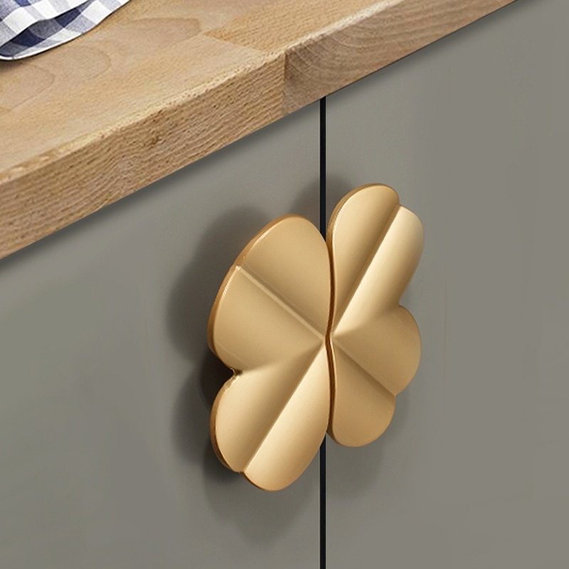Cabinet Handles Restoration Hardware — Black & Golden Flower Flower Cabinet Pulls Wardrobe Handles Restoration Hardware
