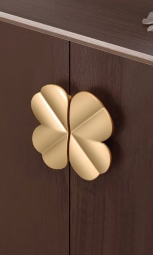 Cabinet Handles Restoration Hardware — Black & Golden Flower