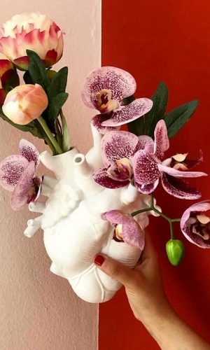 Anatomical Heart Flower Vase — Novelty Decorative Vase