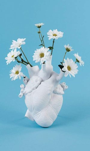 Anatomical Heart Flower Vase — Novelty Decorative Vase