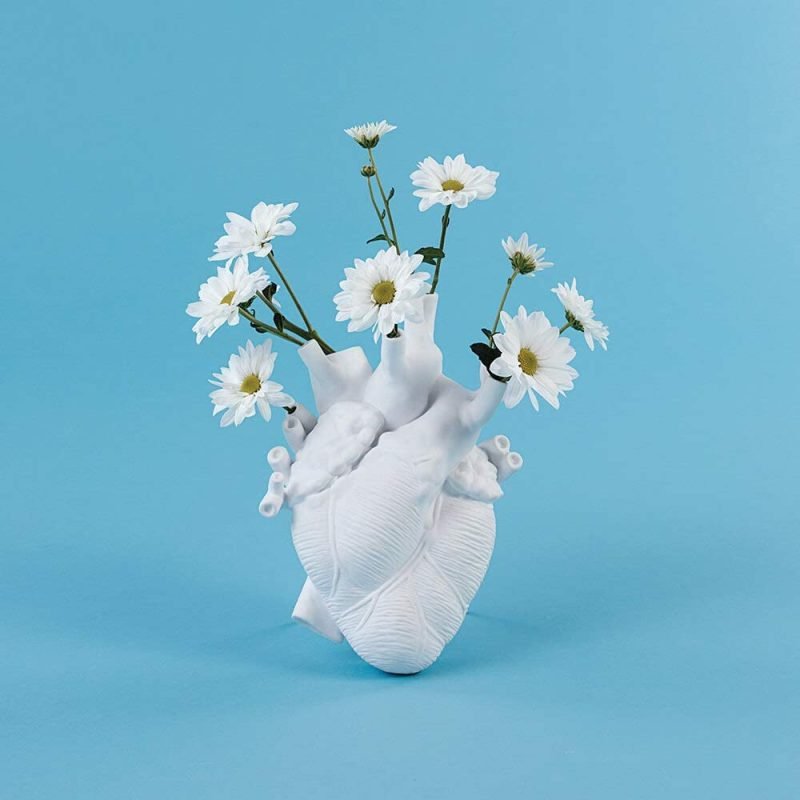 Vase-Anatomical Heart Flowers Vase Novelty Decorative Vase