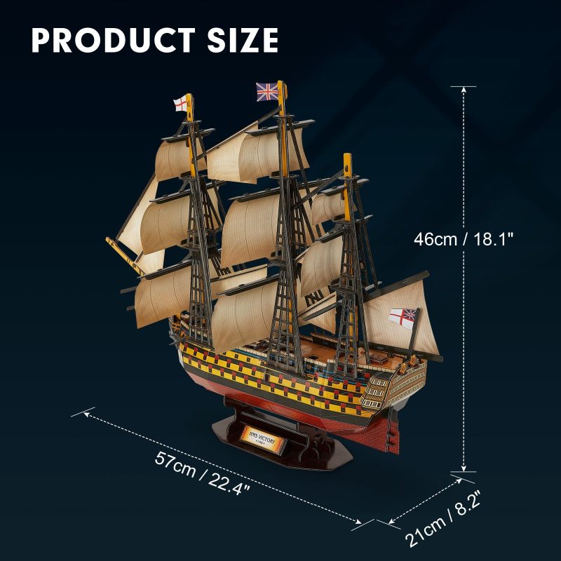 HMS Victory Ship Model Kit 3D Paper Model Kit for 8+ years