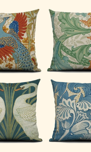 William Morris Cushion Covers Linen Cotton, 30×50 to 50x50cm