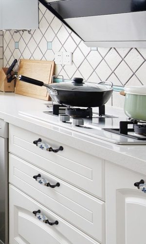 Cabinet Handles  zinc alloy & Ceramic — Elegant Patterns