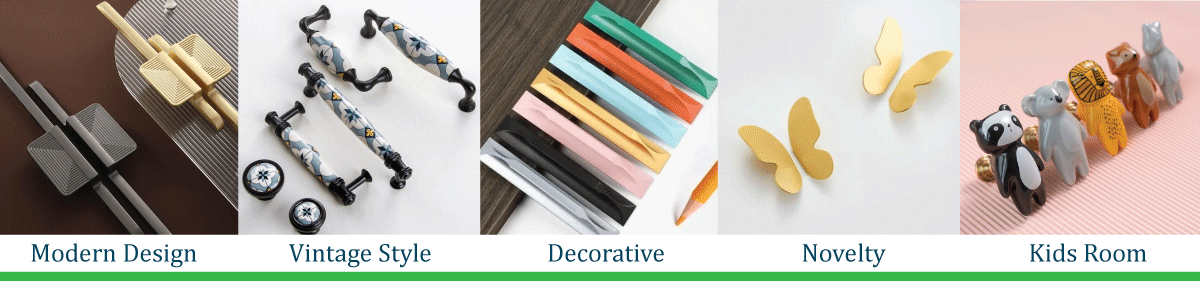 Cabinet Handles Vintage Retro Bronze — Golden Crystal Drawer Pulls