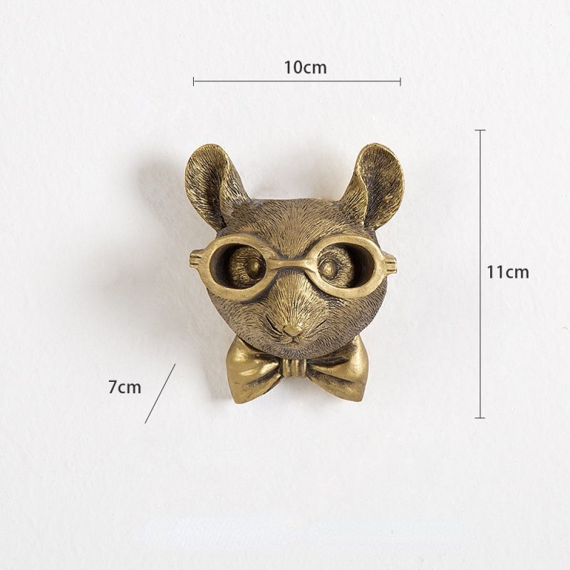 Animal Figurines Rabbit Bear Deer & Wolf Wall Décor