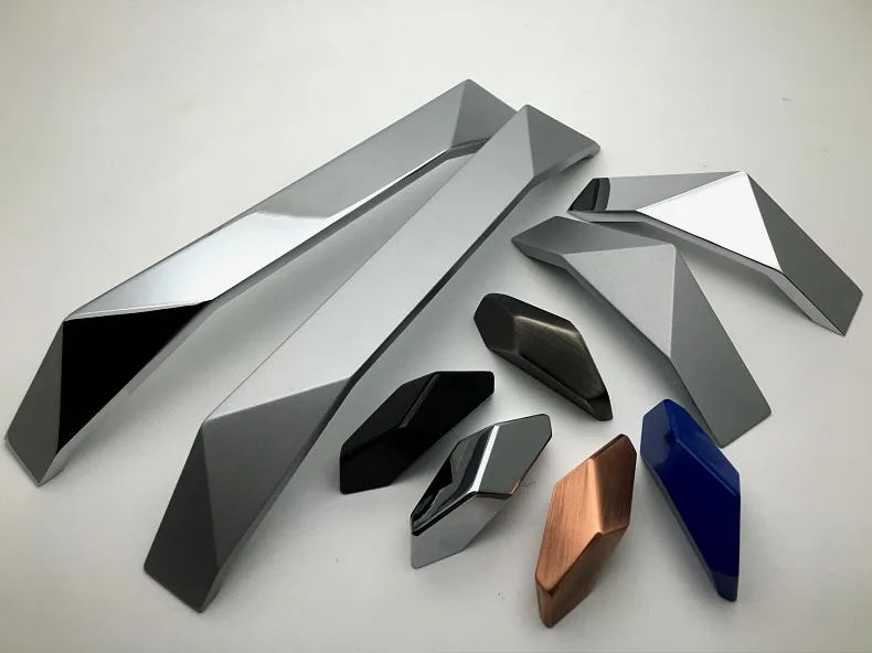 Modern Cabinet Handles Drawer Pulls-Sculptural Geometric Shapes