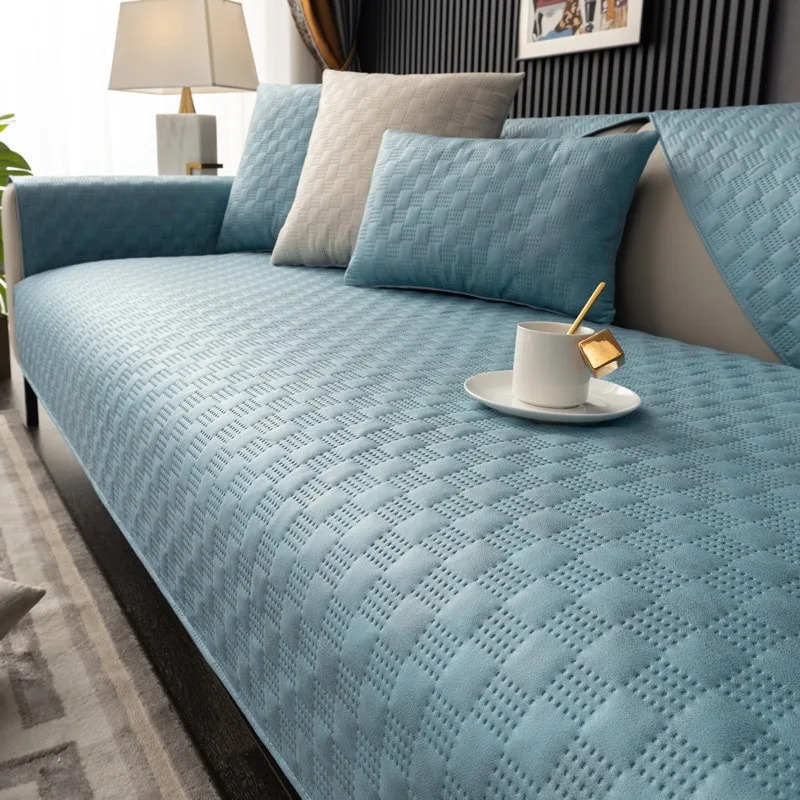 Water Repellent Faux Leather Sofa Covers Pet Couch Covers With Pillow Case