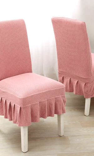 Chair Cover with Skirt Polar Fleece Elastic stylish Colours