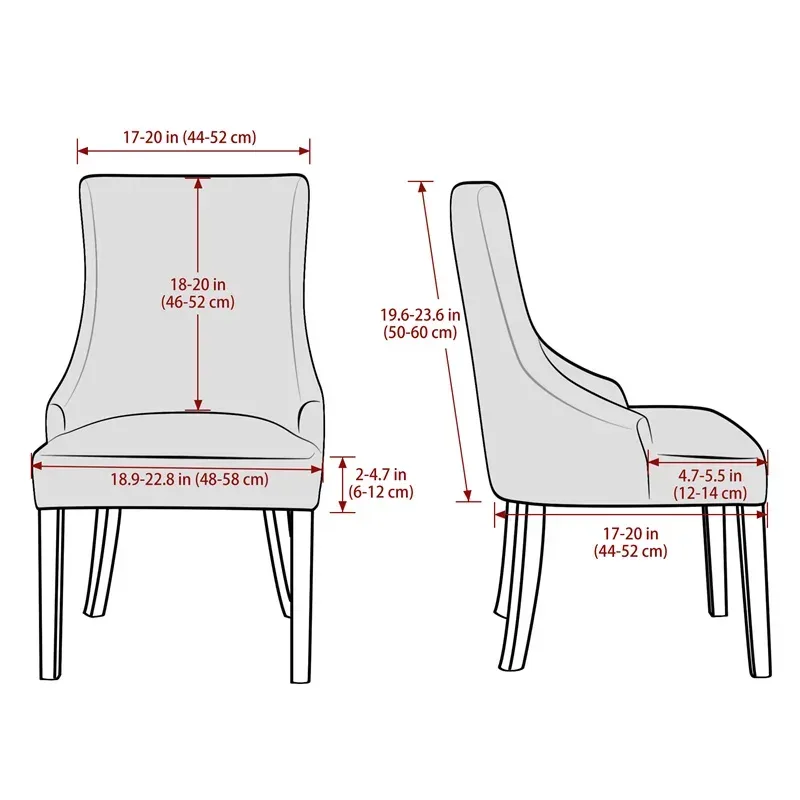 Dining Chair Covers stylish Colours Soft Velvet Slipcovers Dining Chair Cover