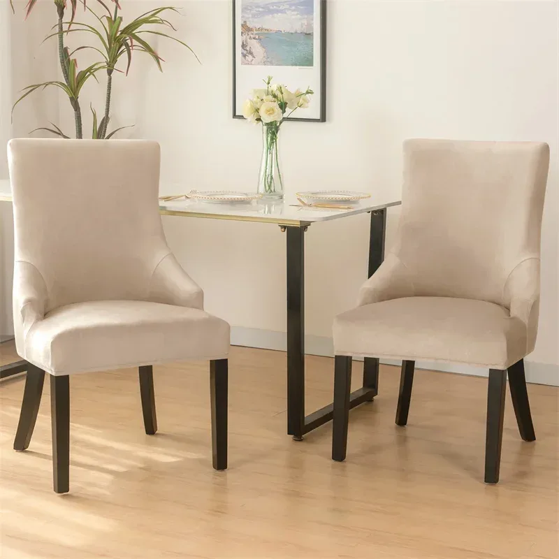 Dining Chair Covers stylish Colours Soft Velvet Slipcovers Dining Chair Cover