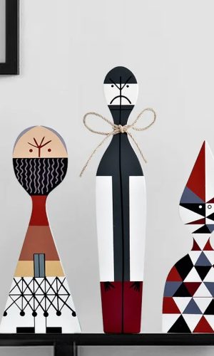 Picasso’s Jokers Funny Wooden Dolls Cubist Art Wooden Figures
