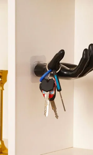 Novelty Hand-Shaped Ring Holder & Jewellery Hook — Self-Adhesive