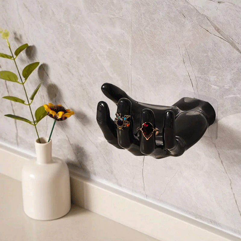 Novelty Hooks Self-Adhesive Hand Shape Ring Holder
