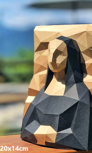Classic Art Papercraft 3D Model Kits — Mona Lisa & Masterpieces