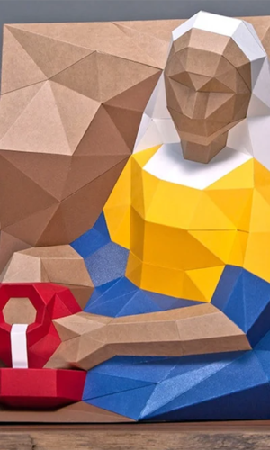 Classic Art Papercraft 3D Model Kits — Mona Lisa & Masterpieces