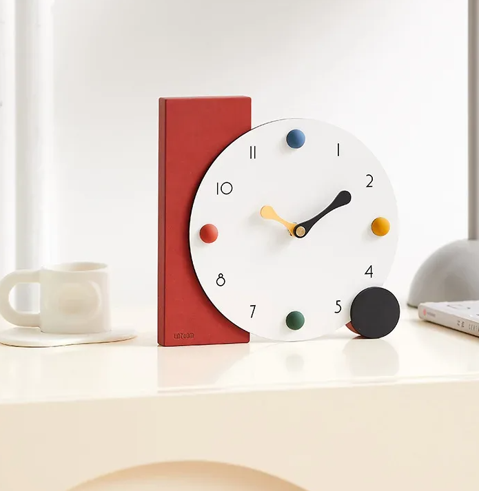 Geometry Colour Play Joan Miró Inspired Novelty Designer Desk Clock