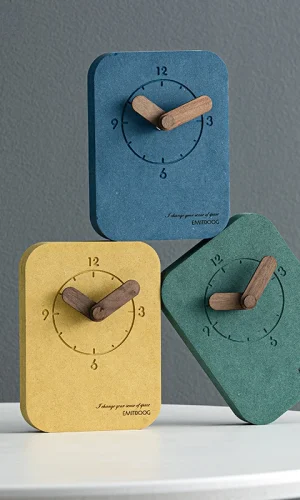 Time Brick Novelty Designer Desk Clock Minimalist Clock