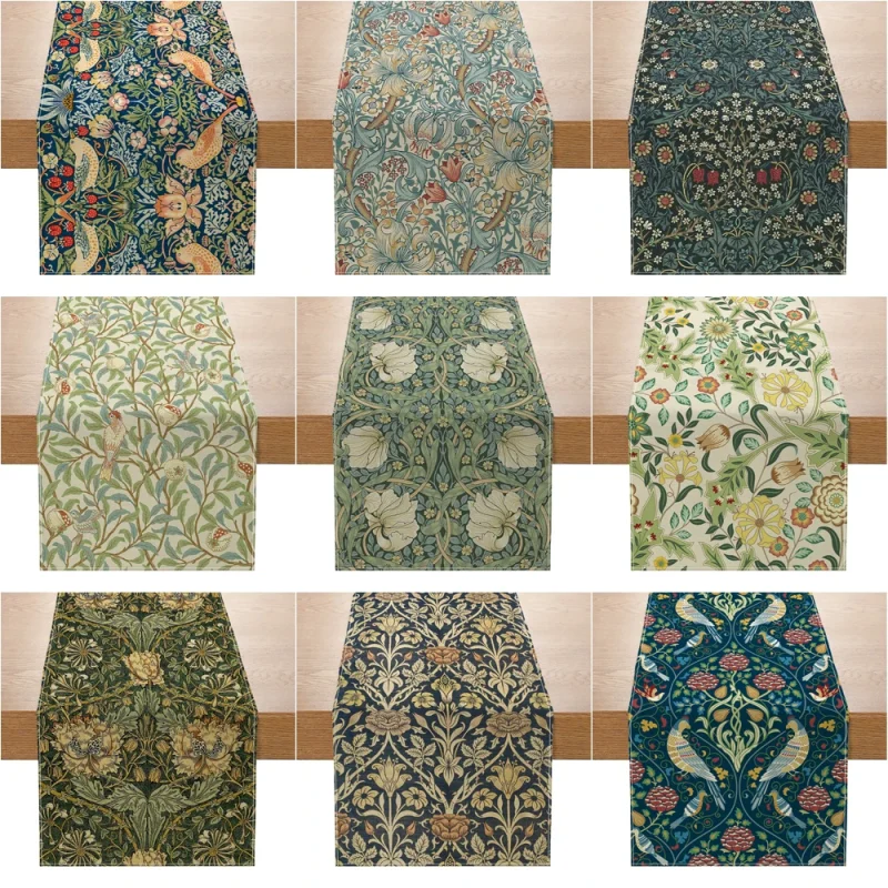 William Morris Table Runner Strawberry Thief 180x33cm - Image 3