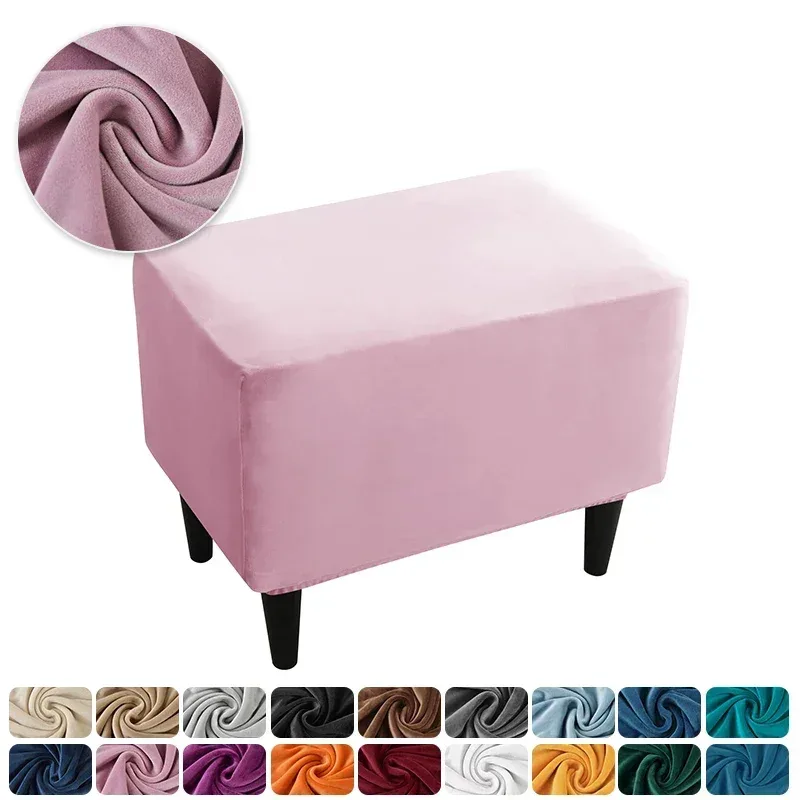 Pink Footstool Cover