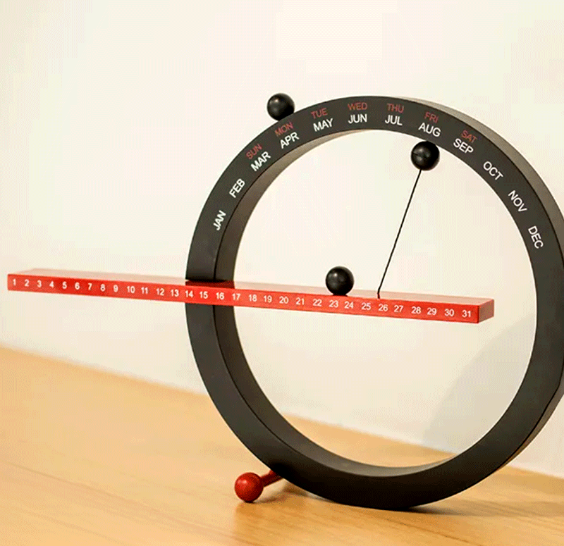 Novelty Perpetual Calendar Magnetic Ball Sculptural Art Calendar