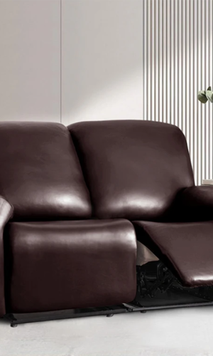 Recliner Cover 1/2/3 Seater PU Leather Water Resistant — Side Pocket