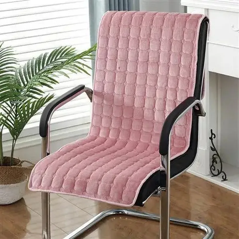 Solid Color Recliner & Computer Chair Backrest And Seat Cushion Pad