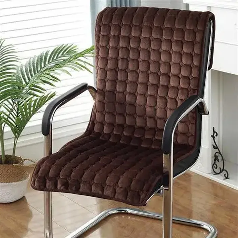 Office Chair or Recliner Backrest & Seat Cushion Pad — Stylish Colours Solid Color Recliner & Computer Chair Backrest And Seat Cushion Pad