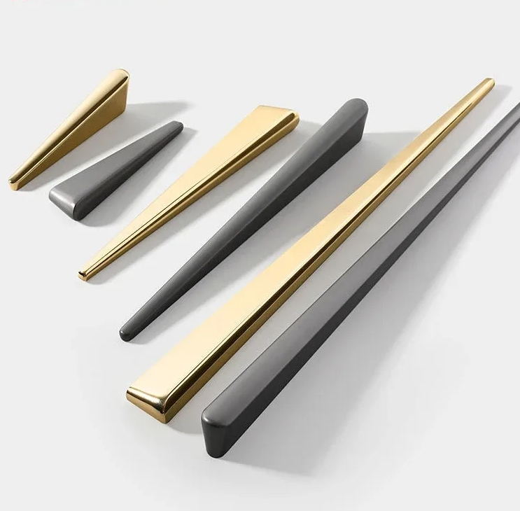 wedge shaped Sleek Chic style Cabinet Handles Kitchen Door Knob & Handle