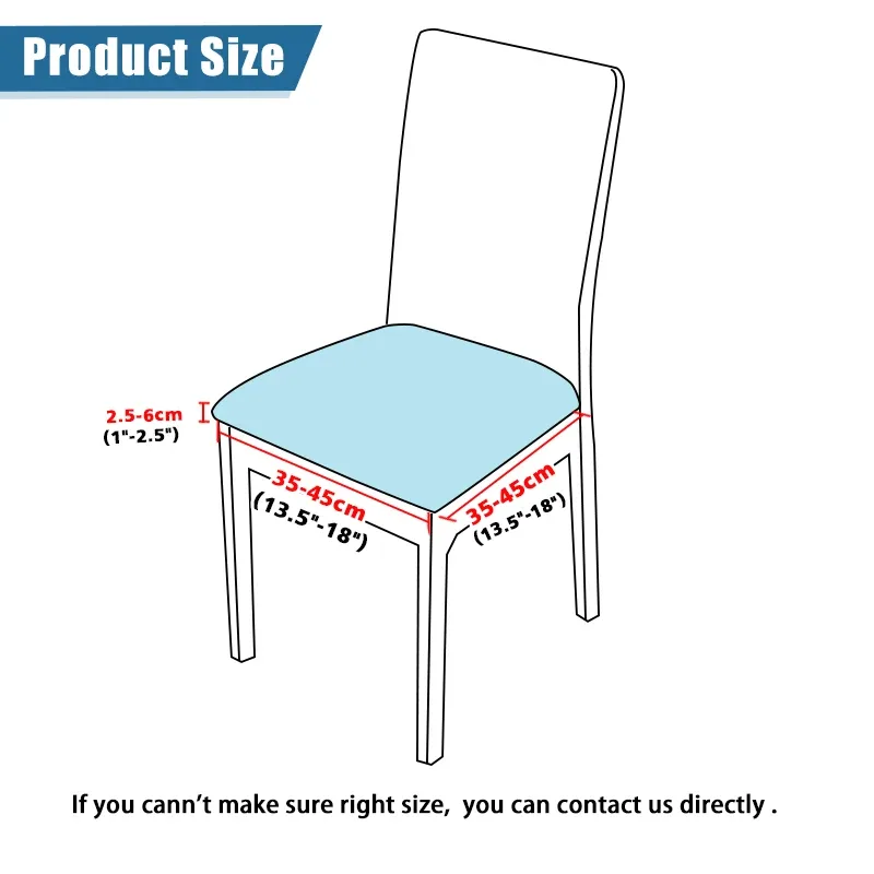 Chair Seat Cushion Cover Dining Square 35-45cm — Stylish Patterns Dining Chair Cover Square Seat Cushion Cover