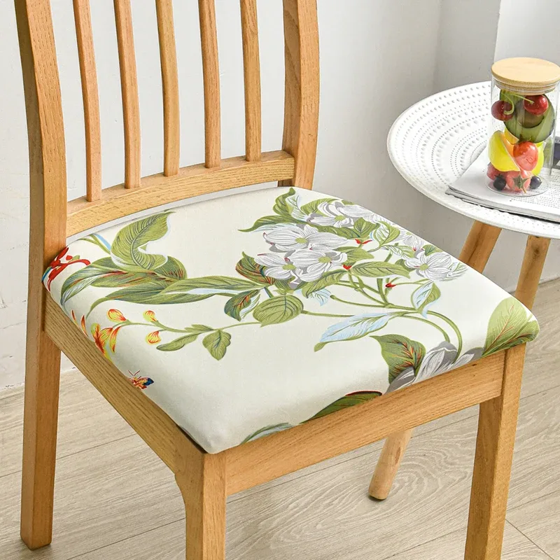 Dining Chair Cover Square Seat Cushion Cover