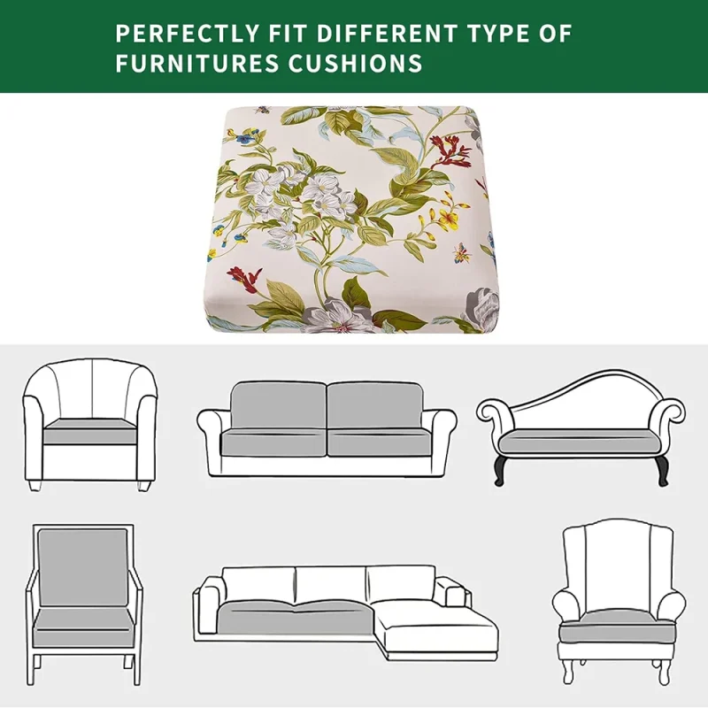 Sofa Lounge Cushions Cover For 1-4 Seaters & L Shape