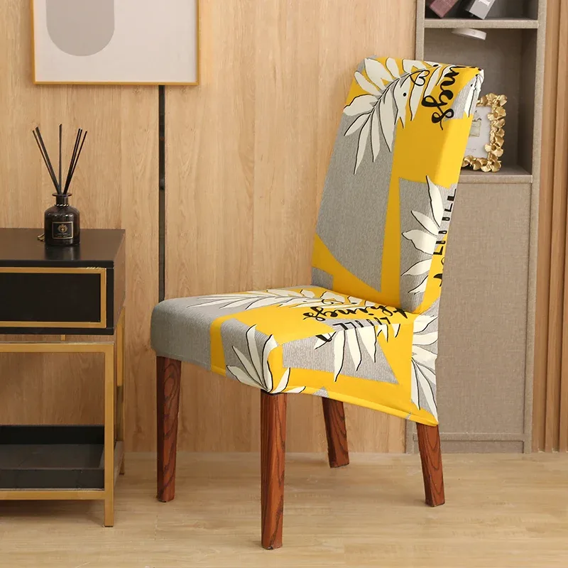 Dining Chair Covers With Extended Length On The Back