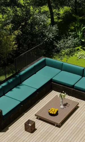 Outdoor Cushion Covers Waterproof UV-Resistant Stylish Colours