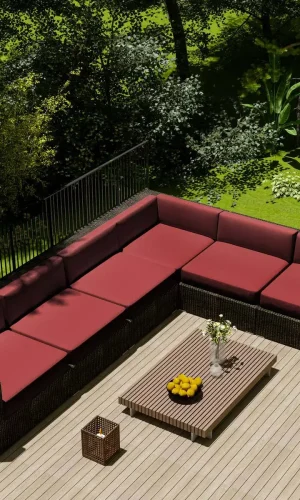 Outdoor Cushion Covers Waterproof UV-Resistant Stylish Colours