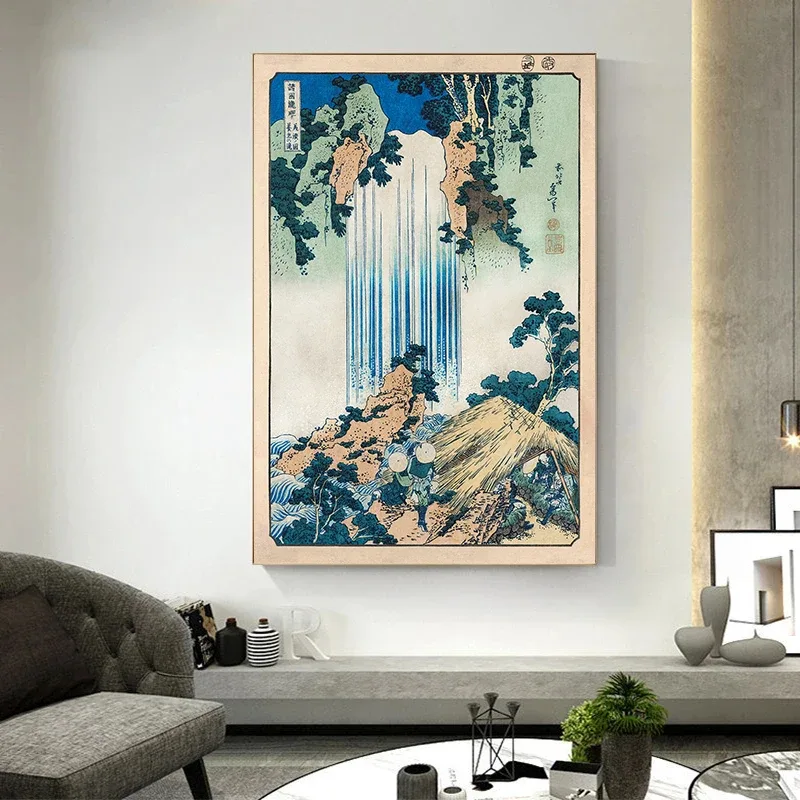 Traditional Japanese Floating world prints inspired ukiyo-e posters 