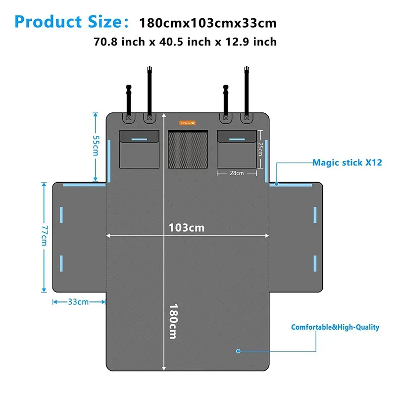 Large Pets Cargo Protector — Car Boot Liner Waterproof Large Pets Cargo Protector Car & Boot Liner Waterproof 5-Layer Thicken Oxford Cloth