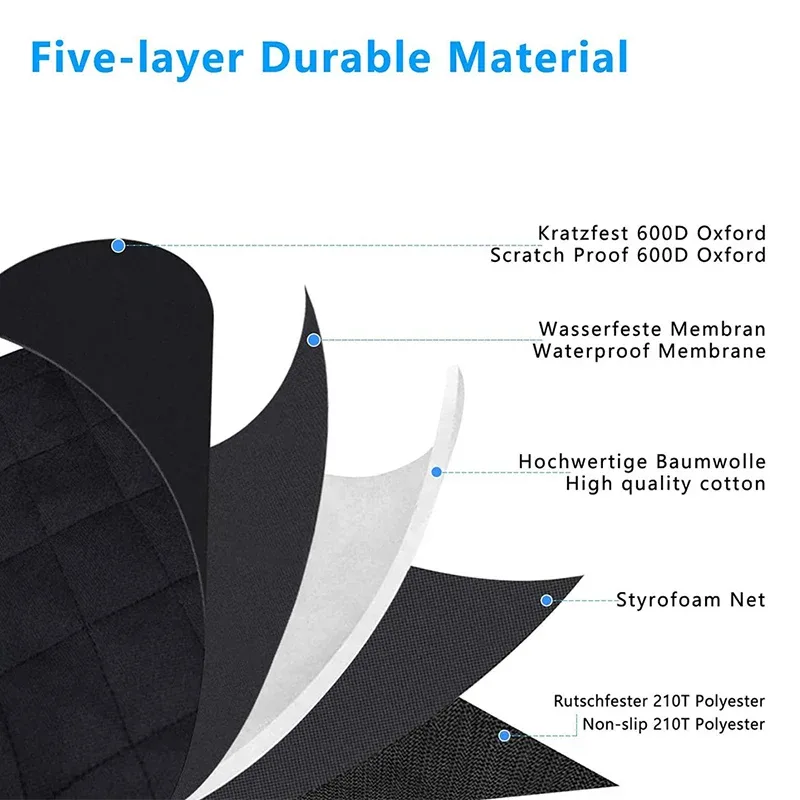 Large Pets Cargo Protector — Car Boot Liner Waterproof Large Pets Cargo Protector Car & Boot Liner Waterproof 5-Layer Thicken Oxford Cloth